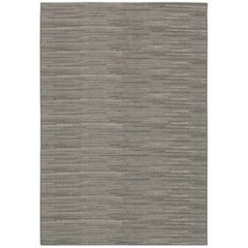 5'3 x 7'6 Neutral Grey Flat Woven Area Rug Indoor Outdoor