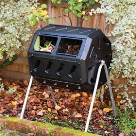 37-Gallon Tumbling Compost Bin Tumbler Composter - 5 Cu. Ft.