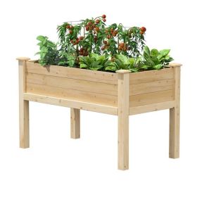 Farmhouse 24-in x 48-in x 31-in Cedar Elevated Victory Garden Bed - Made in USA