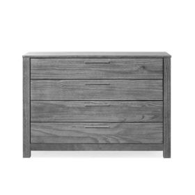 FarmHouse Traditional Rustic Gray 4 Drawer Dresser