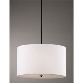 Indoor 4-light White Shade Pendant Chandelier