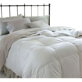 King size Down Alternative Comforter in White Microfiber