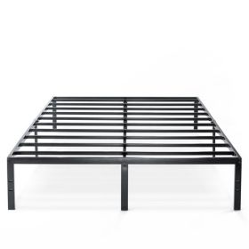 King size Modern Black Metal Heavy Duty Platform Bed Frame