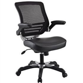 Modern Black Mesh Back Ergonomic Office Chair  with Flip-up Arms