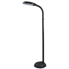 Black 5-Feet 1300 Lumens Sunlight Floor Lamp with 27-Watt Bulb