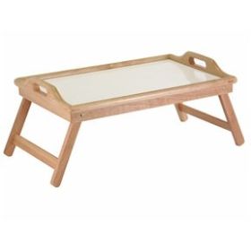 Breakfast in Bed Tray Table with Handles and Foldable Legs