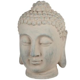 Zen Garden Outdoor Buddha Head Statue