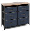 6-Drawer Dresser with Metal Frame and Anti-toppling Devices