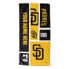 [Personalization Only] Padres Colorblock Personalized Beach Towel