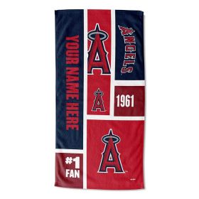 [Personalization Only] Angels Colorblock Personalized Beach Towel