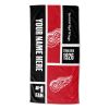 [Personalization Only] Detroit Red Wings Colorblock Personalized Beach Towel