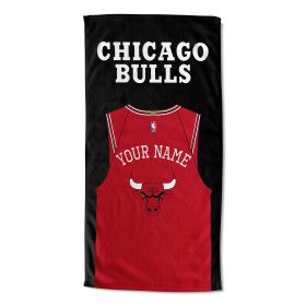 [Personalization Only] Chicago Bulls "Jersey" Personalized Beach Towel