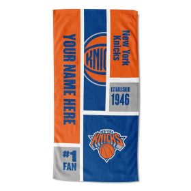 [Personalization Only] Memphis Grizzlies Colorblock Personalized Beach Towel