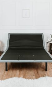 OS5 Black and Grey Queen Adjustable Bed Base With Head and Foot Position Adjustments