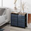 6-Drawer Dresser with Metal Frame and Anti-toppling Devices