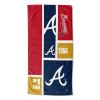 [Personalization Only] Braves Colorblock Personalized Beach Towel