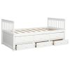 Captain's Bed Twin Daybed with Trundle Bed and Storage Drawers, Beds for chlidren