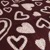 HIG Romantic Love Heart Print Comforter Set, 3 Piece Quilted Down Alternative Comforter with 2 Shams