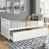 Captain's Bed Twin Daybed with Trundle Bed and Storage Drawers, Beds for chlidren