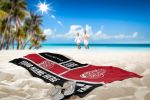 [Personalization Only] Detroit Red Wings Colorblock Personalized Beach Towel