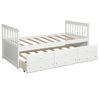 Captain's Bed Twin Daybed with Trundle Bed and Storage Drawers, Beds for chlidren