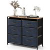 6-Drawer Dresser with Metal Frame and Anti-toppling Devices