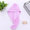 1pc Fast Drying Hair Towel With Button, Super Absorbent Hair Towel Wrap, Soft And Water-Absorbing Hair Drying Towel, Fast Drying Hair Wraps For Women,