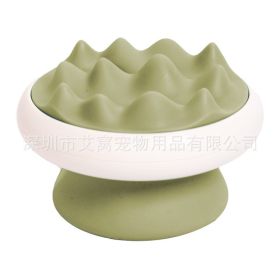 Ai Wo Cat Comb Pet Hair Removal Dog Hair Float Bathing Massage Brush Pet Supplies Wholesale One Piece (Specifications: Fruit Green Mountain Massage Comb)