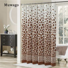 Muwago Shower Curtain With Giraffe Pattern Blackout Waterproof And Mildew Resistant Bathing Cover Aesthetic Bathroom Accessories (size: W78"*H72")