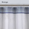 Muwago Luxury Lighthouse Pattern Shower Curtain Stain Resistant Perforation-Free Mildew-Proofing Durable For Bathroom Decoration