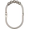 Elliptical Five Bead Metal Hooks Shower Curtain Clasp